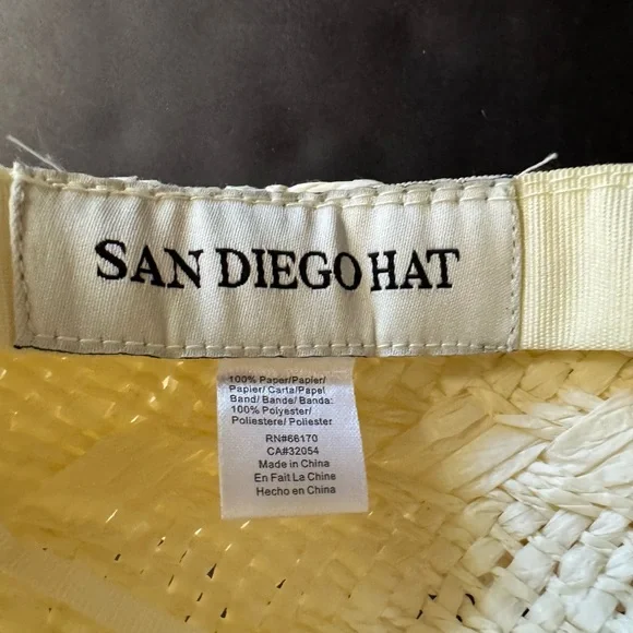 NWT Anthropologie x San Diego Hat Co.-Cream Coastal Cowgirl Boho Hat. - Picture 3 of 9